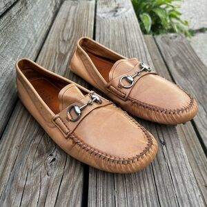 Gucci Men’s Leather Loafer Driving Shoe